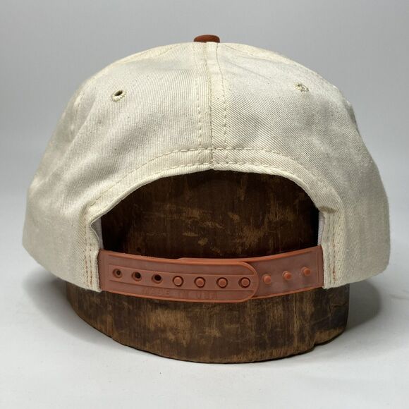 Texas Longhorns P Brand 80s Hat Cap Spellout w VTG Bevo Logo Embroidery Snapback - Picture 4 of 10